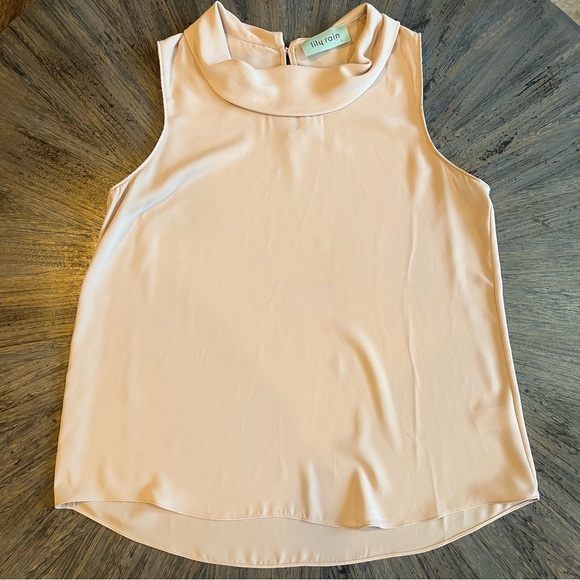 Lily Rain Cream Blouse | Sleeveless | Size Large‎ - Picture 1 of 7